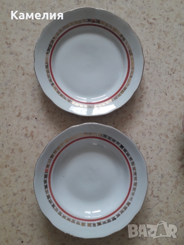 Български порцеланови чинии , снимка 2 - Чинии - 36088868