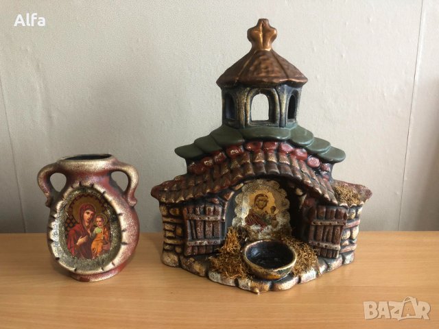 Икони - свещник и ваза