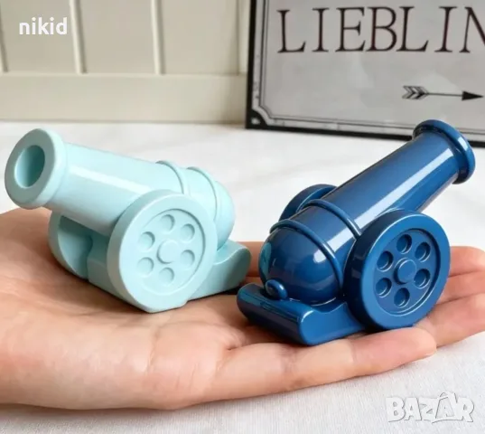 3D Топ оръдие силиконов молд форма фондан шоколад гипс смола свещ декор, снимка 3 - Форми - 55828532