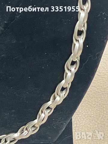Сребърен масивен синджир , снимка 4 - Колиета, медальони, синджири - 53028173