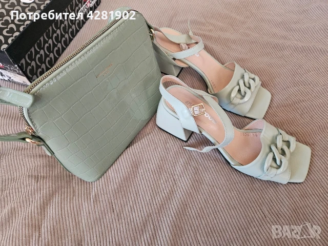 Сандали и чанта , снимка 6 - Дамски обувки на ток - 51344921