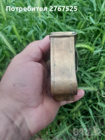 Стара паласка фишеклък кутийка барутница пищов пушка, снимка 4 - Колекции - 51506155