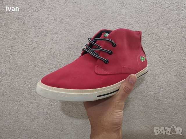 разпродажба Обувки Lacoste .закупени от Великобритания.
Естествен набук
Размер 42
Стелка 27 см
