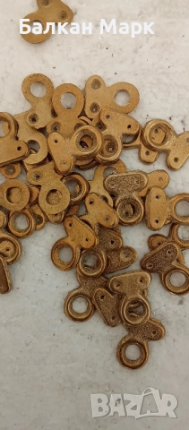 Винтидж месингови закачалки/халки за картини – ретро стил - 10бр. 