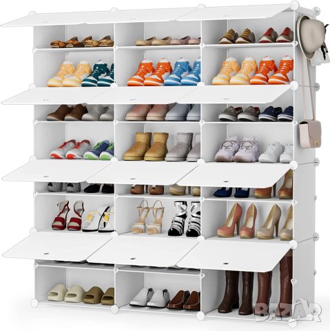 Комбиниран шкаф за съхранение / шкаф за обувки / органайзер XG08120307, снимка 9 - Шкафове - 41040553