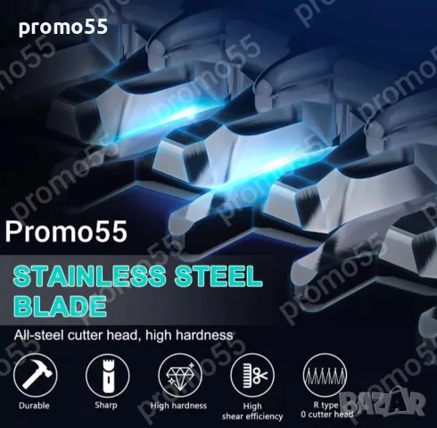 ПРОМО! Професионален тример за подстригване и оформяне на коса, брада, тяло, снимка 11 - Тримери - 47469554