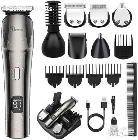 Нов Електрически тример машинка за подстригване на коса брада за мъже, снимка 4 - Машинки за подстригване - 42109522