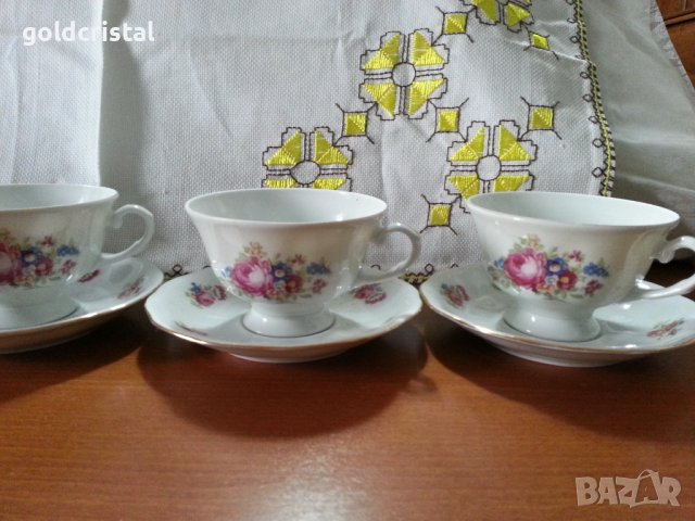 Полски порцелан чаши за чай , снимка 1 - Антикварни и старинни предмети - 40556123