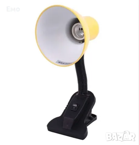 Настолна лампа със щипка с цветове за всеки стил - Кага, Е27, снимка 5 - Настолни лампи - 48615738