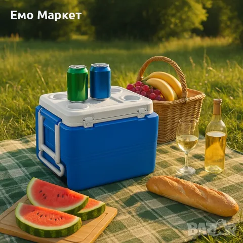 Хладилна кутия Atlantic 45L, пасивна, с табла/с колела, снимка 2 - Хладилни чанти - 50362735