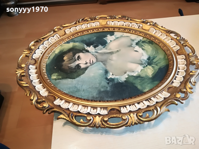 КАРТИНА КРАСИВА МАДАМА 70Х60СМ 0604221852, снимка 10 - Антикварни и старинни предмети - 36368464