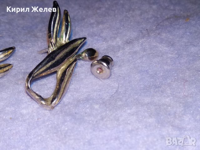 ПОСРЕБРЕНИ СТИЛНИ АРТ ОБЕЦИ от БЛАГОРОДНА СТОМАНА с ПЕЧАТ 925 КРАСИВИ ФЛОРАЛНИ 27903, снимка 10 - Обеци - 41342195