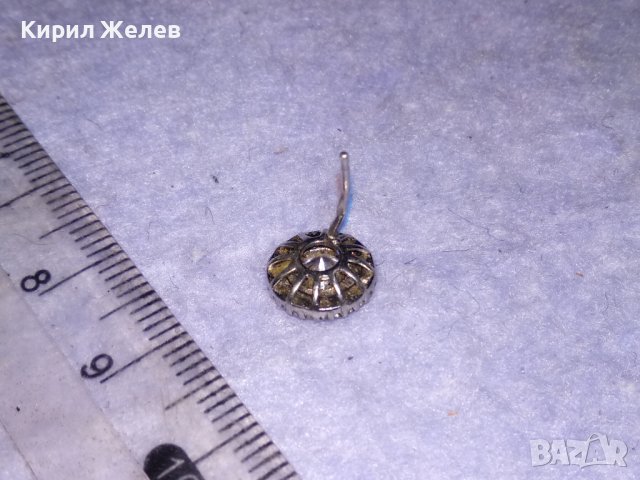 СКЪПОЦЕННА СРЕБЪРНА АРТ ОБЕЦА СРЕБРО 925 с ФАСЕТИРАНИ ИСКРЯЩИ ПЛАНИНСКИ КРИСТАЛИ 24929, снимка 5 - Обеци - 41337064