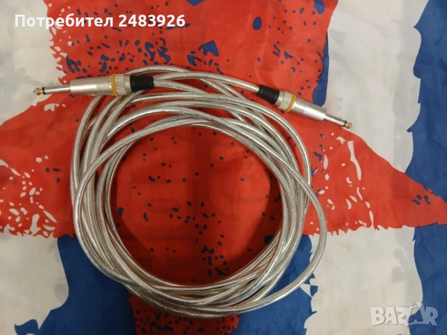 RockCable,Моно инструментален кабел, (6.3 мм.), 5 м. прав