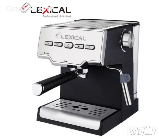 Тип: Еспресо машина; Налягане на парата: 15 бара, за максимално извличане на аромата и вкуса от кафе