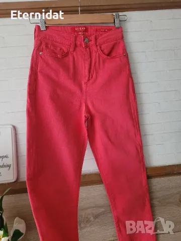Оригинални дънки GUESS цвят корал , снимка 10 - Дънки - 49637330