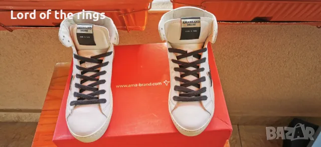 Оригинални маркови дамски сникърси / маратонки AMA BRAND - 37 номер, снимка 3 - Маратонки - 49775519