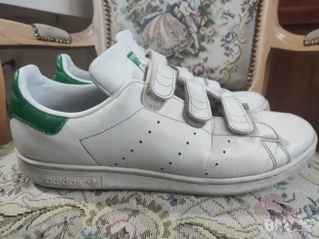 Оригинални маратонки Adidas Originals Stan Smith Velcro Primegreen Cf FX5509, снимка 3 - Маратонки - 49739764