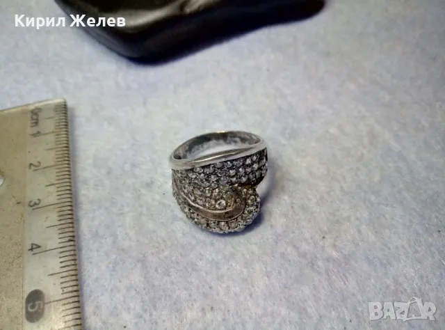РАЗКОШЕН СКЪПОЦЕНЕН СРЕБЪРЕН ПРЪСТЕН СРЕБРО 925 ОБСИПАН с ИСКРЯЩИ ЮВЕЛИРНО ФАСЕТИРАНИ ЦИРКОНИ 41780, снимка 13 - Пръстени - 49886391