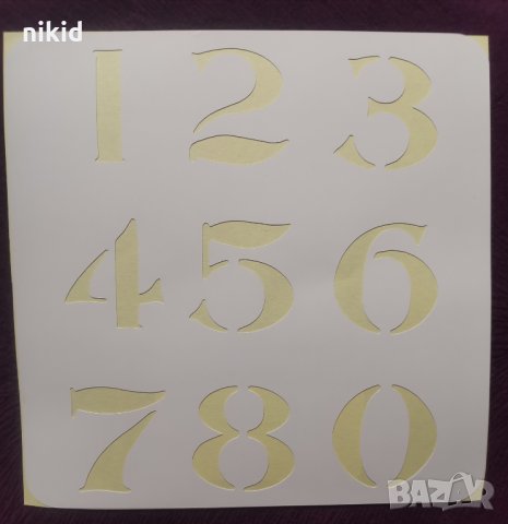 3 см цифри числа стенсил шаблон спрей торта украса бисквитки фондан силиконов шаблон