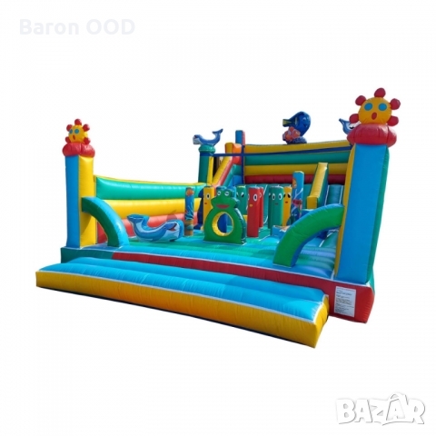 Надуваем батут Слънце 2