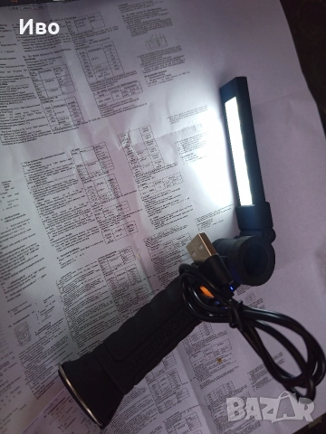 работна лампа с COB, снимка 2 - Къмпинг осветление - 52606160