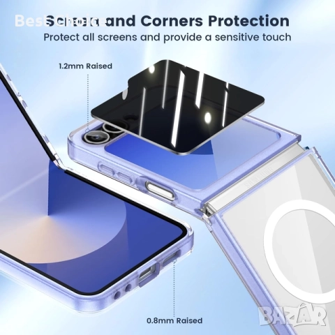 Mag-Safe калъф за Samsung Galaxy Z Flip 6 + screen