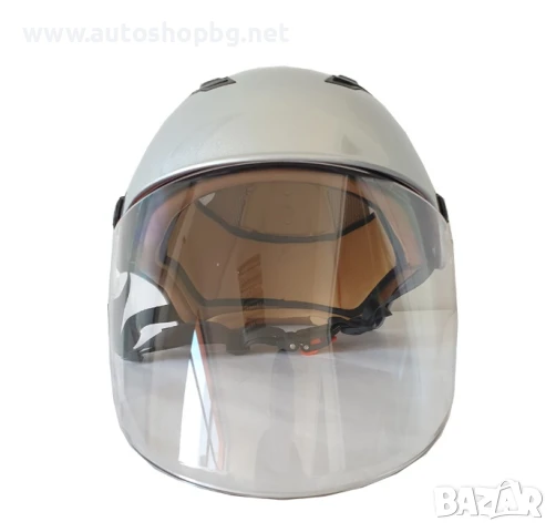 Каска за мотор М сива, снимка 4 - Аксесоари и консумативи - 50821439