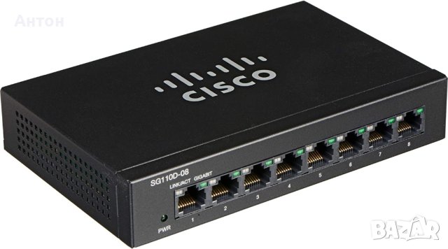Cisco SG 110D-08 8-Port Gigabit Switch, снимка 2 - Суичове - 41841856