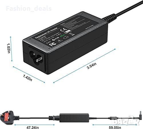 Ново 45W зарядно устройство лаптоп Hp захранващ адаптер преносим компютър, снимка 4 - Друга електроника - 40269871