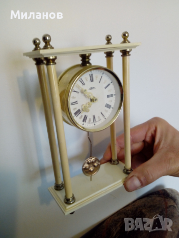 Антикварен механичен настолен часовник, снимка 6 - Антикварни и старинни предмети - 36268694