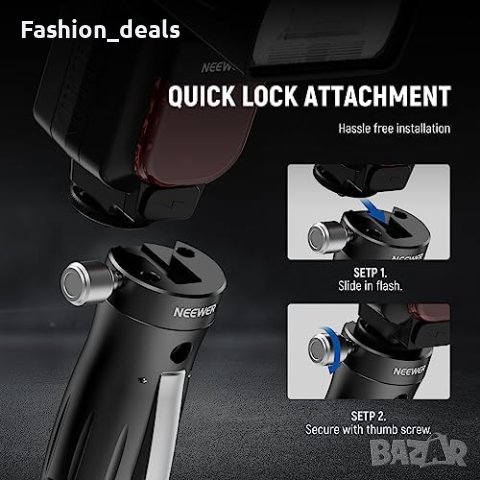 Нов NEEWER Универсален адаптер скоба за светкавица снимки Фотоапарат, снимка 8 - Чанти, стативи, аксесоари - 42405218