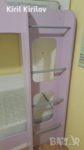 двуетажно легло с матраци , снимка 3 - Мебели за детската стая - 52480956