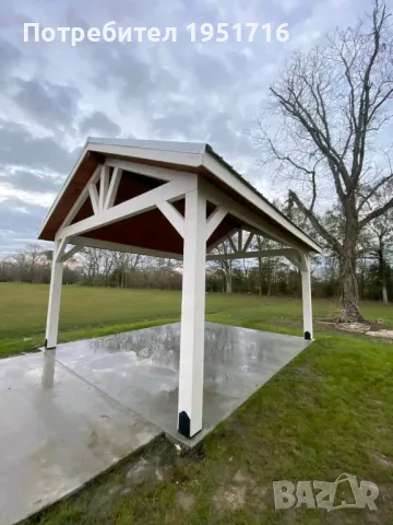 изграждане на дървени навеси , снимка 2 - Ремонти на покриви - 47896137