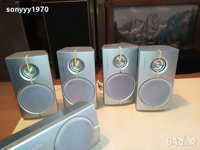 philips center+front x2+surround x2 speakers 1403221658, снимка 4 - Тонколони - 36102915