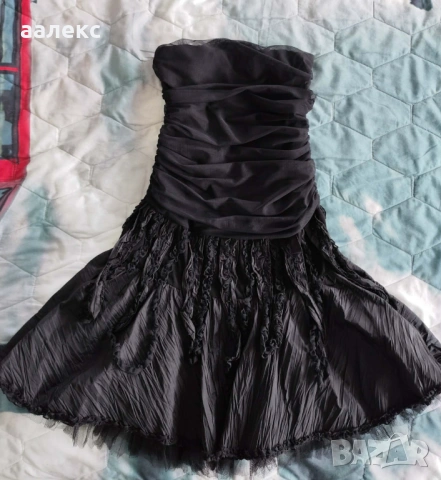 Чисто черна официална рокля в размер S/М