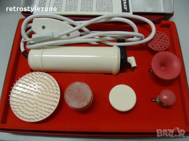 № 5717 стар уред - масажьор - Maspo   - с кутия   - комплект с накрайници  - електрически  - работещ