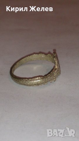 Стар пръстен над стогодишен сачан с БУКВА Н Ръчна ИЗРАБОТКА - 66961, снимка 6 - Антикварни и старинни предмети - 28937777