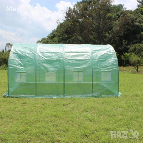 Готова Оранжерия/Парник тунелна PREMIUM с 2 врати и 8 прозореца, UV защита 180 гр./м2, снимка 5 - Оранжерии - 53350021