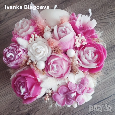 Вечен букет от ароматни свещи , снимка 5 - Декорация за дома - 49793176