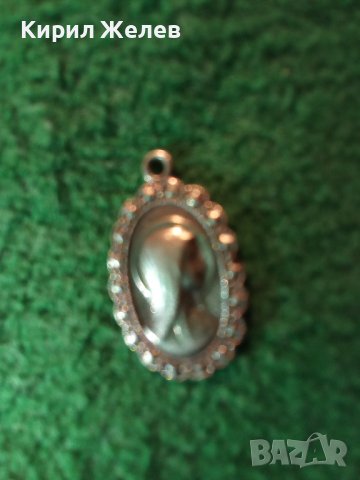 СТАРА РЯДКА ОРНАМЕНТИРАНА СРЕБЪРНА РИМОКАТОЛИЧЕСКА ИКОНКА МАЙСТОРСКА ИЗРАБОТКА 35445, снимка 13 - Антикварни и старинни предмети - 39328551