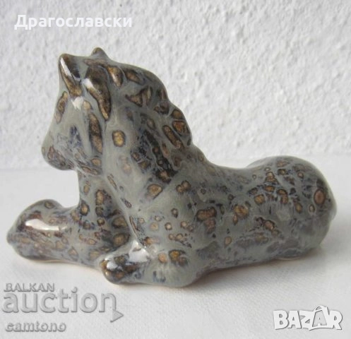  Голям кон пластика метал фигура статуетка, стара, метал, дърво, снимка 15 - Статуетки - 28877668