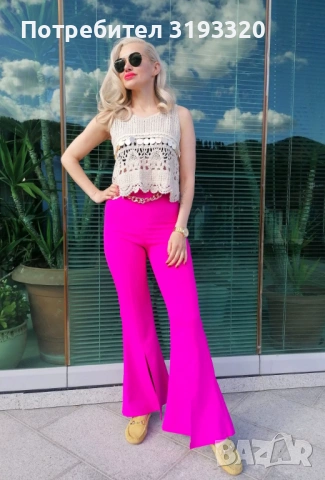 Панталон -циклама, снимка 3 - Панталони - 53424522