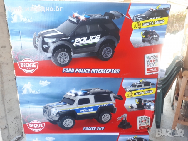 Dickey Toys - светещ полицейски джип , снимка 2 - Електрически играчки - 36107658