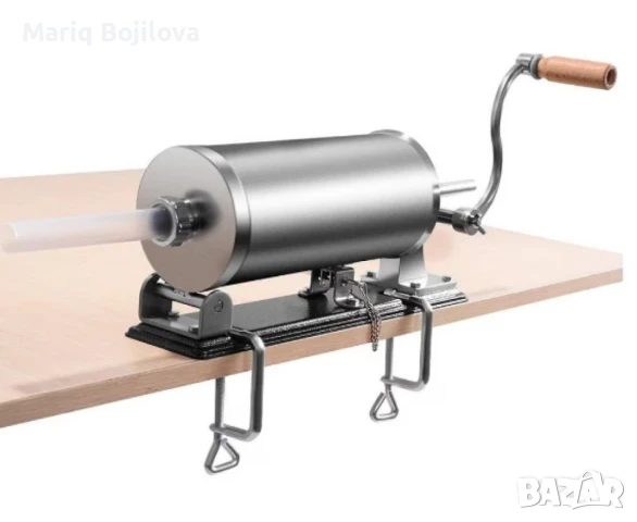 Ръчна машина за пълнене на колбаси,неръждаема стомана,капацитет 4 кг., снимка 8 - Други машини и части - 48732095