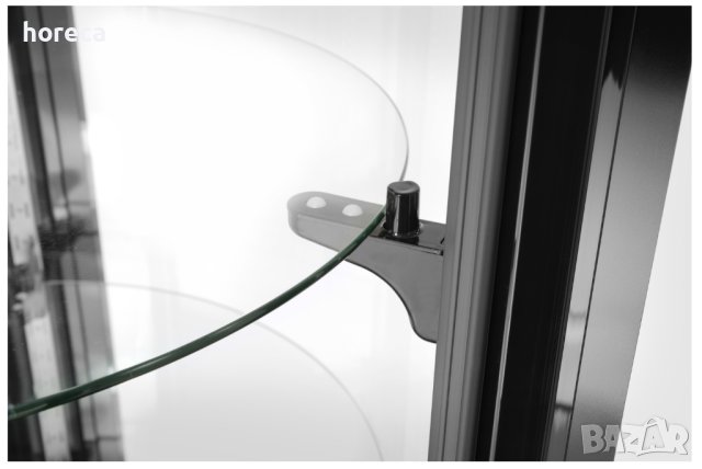 Кръгла витрина за торти с 4 рафта - 360л, от 0°C до +6°C, снимка 3 - Хладилни витрини и фризери - 41395419