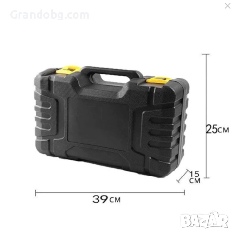 Немски Комплект „Пътна помощ“ WerkBull – компресор за гуми, маркуч за въздух и инструменти в преноси, снимка 5 - Куфари с инструменти - 52421618