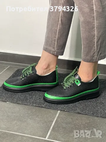 Дамски модерни обувки MAGZA кецове от ЕСТЕСТВЕНА КОЖА" Пролет-лято", снимка 13 - Кецове - 46496279