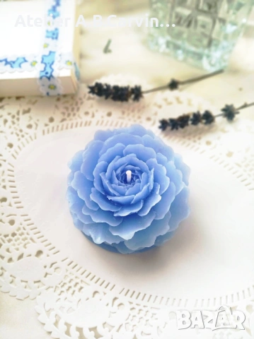 Ароматни, декоративни свещи рози от 4 бр.,за дома, снимка 3 - Декорация за дома - 53694463