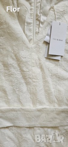Разкошна бяла рокля на Ivy&Oak , снимка 5 - Рокли - 41632927